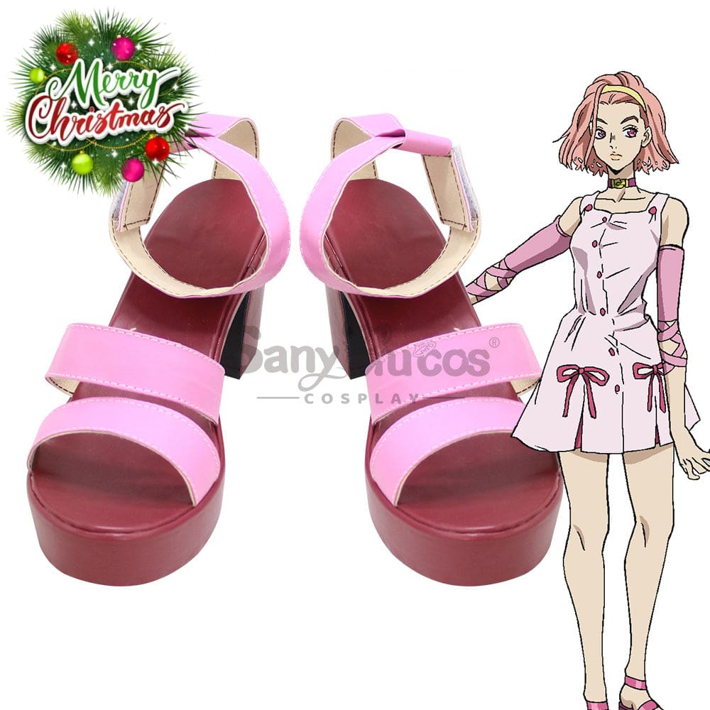 Anime Jojo’s Bizarre Adventure Cosplay Sugimoto Reimi Shoes Boots