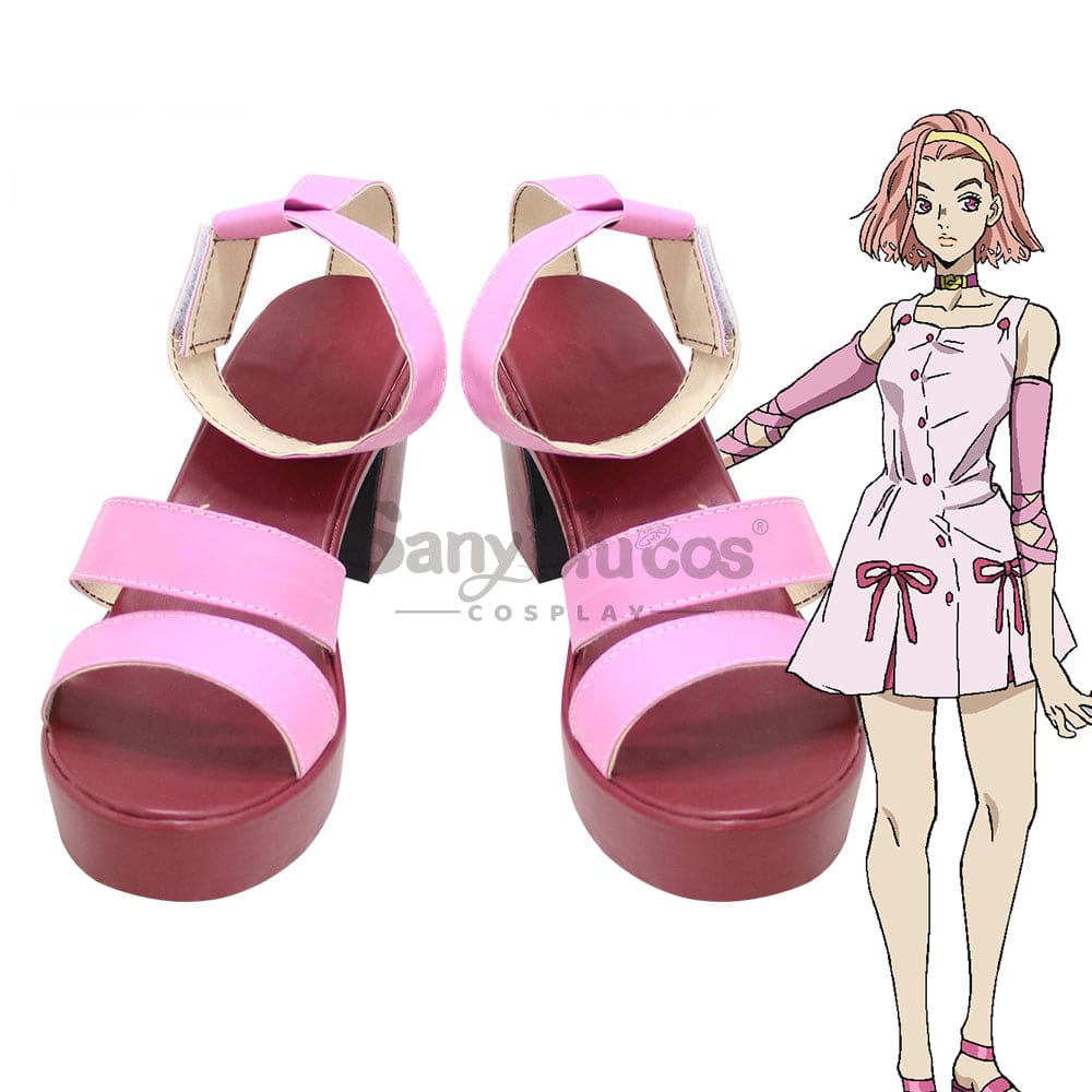 Anime Jojo’s Bizarre Adventure Cosplay Sugimoto Reimi Shoes Boots