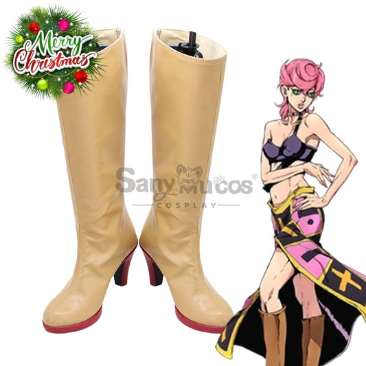 Anime Jojo’s Bizarre Adventure Cosplay Trish Una Shoes Boots 1000