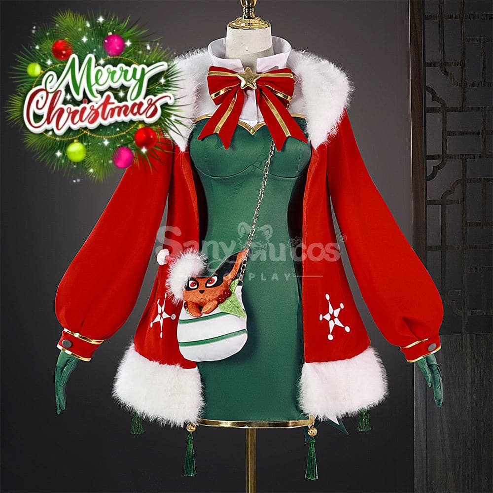 【Pre-Sale】Anime Naruto Cosplay Uzumaki Kushina Christmas Costume Style One / Xs Costumes