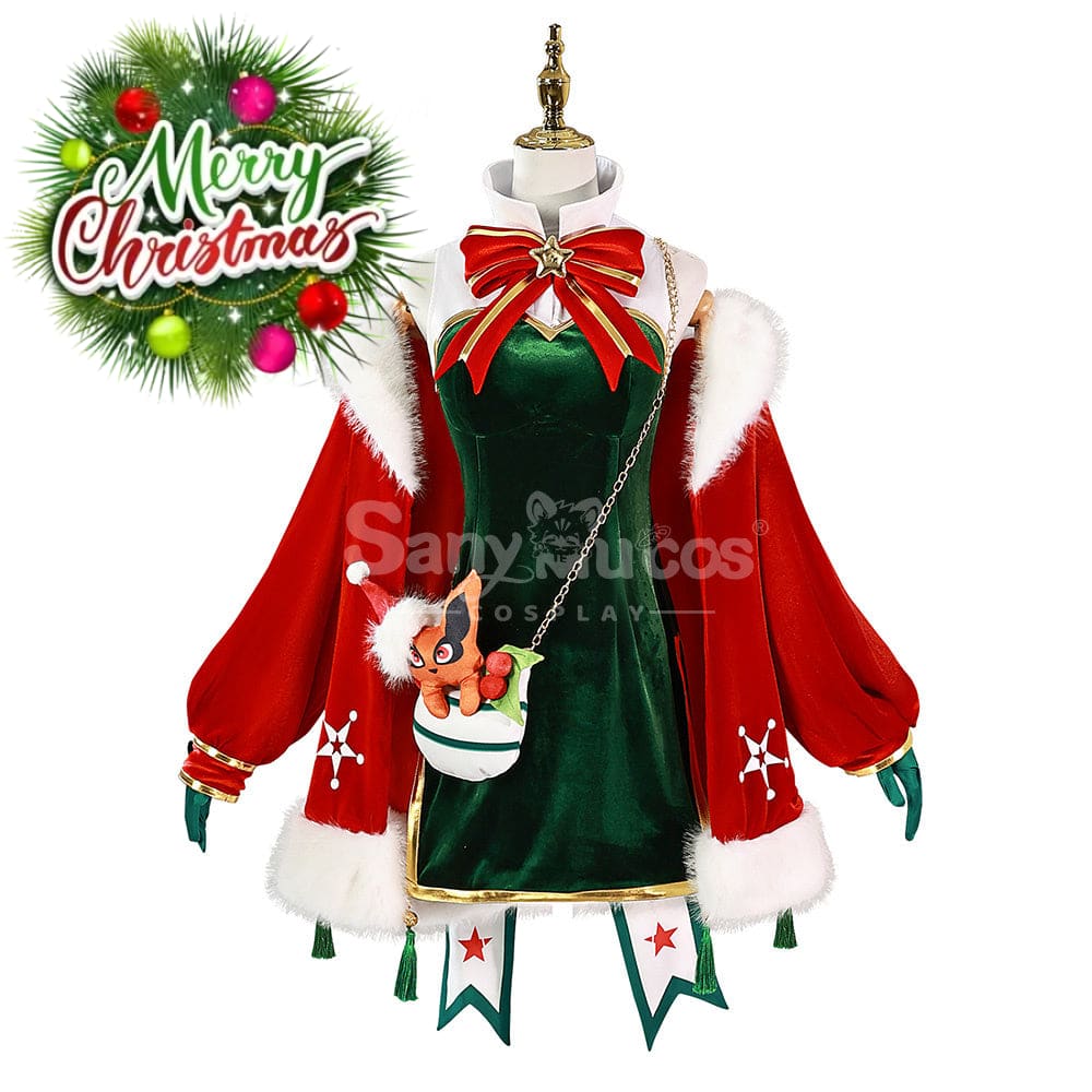 【Pre-Sale】Anime Naruto Cosplay Uzumaki Kushina Christmas Costume Style Two / Xs Costumes