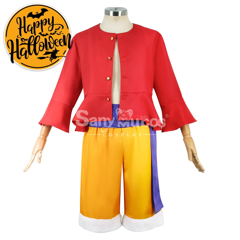 Anime One Piece Cosplay Luffy Wano Country Costume Costumes