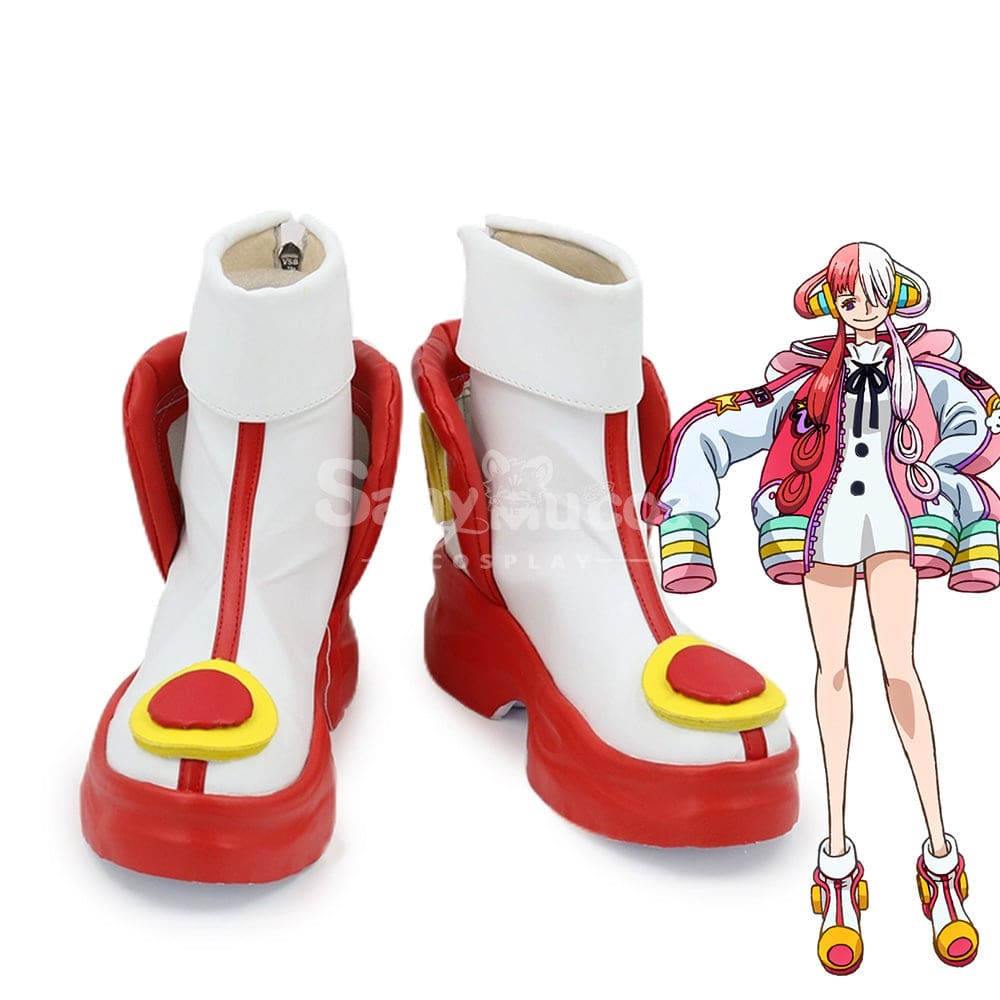 Anime One Piece Cosplay Uta Shoes Boots