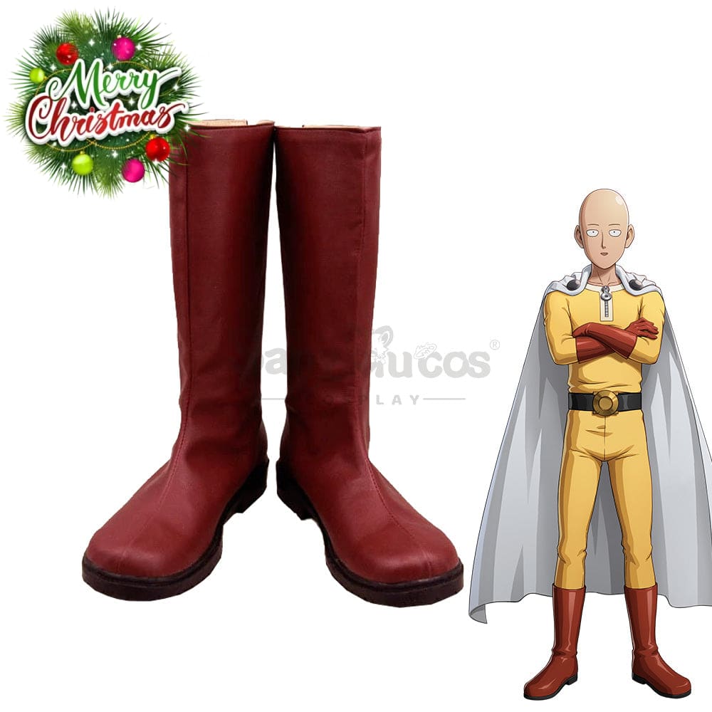 Anime One Punch Man Cosplay Saitama Shoes Boots