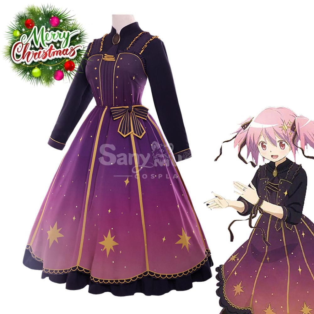 Anime Puella Magi Madoka Magica Cosplay Kaname Dress Costume Costumes