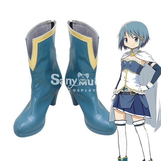 Anime Puella Magi Madoka Magica Cosplay Miki Sayaka Shoes Boots 1000