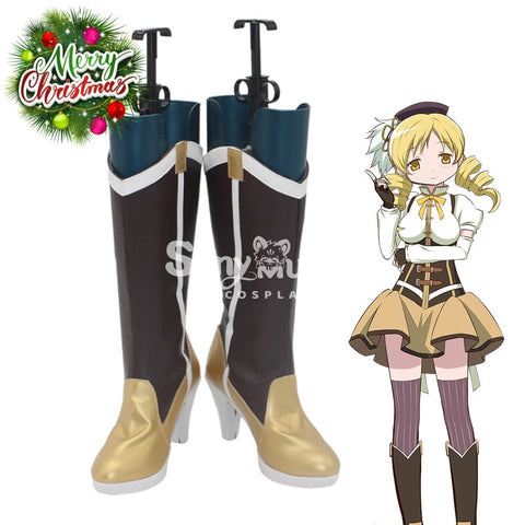 Anime Puella Magi Madoka Magica Cosplay Tomoe Mami Shoes Boots