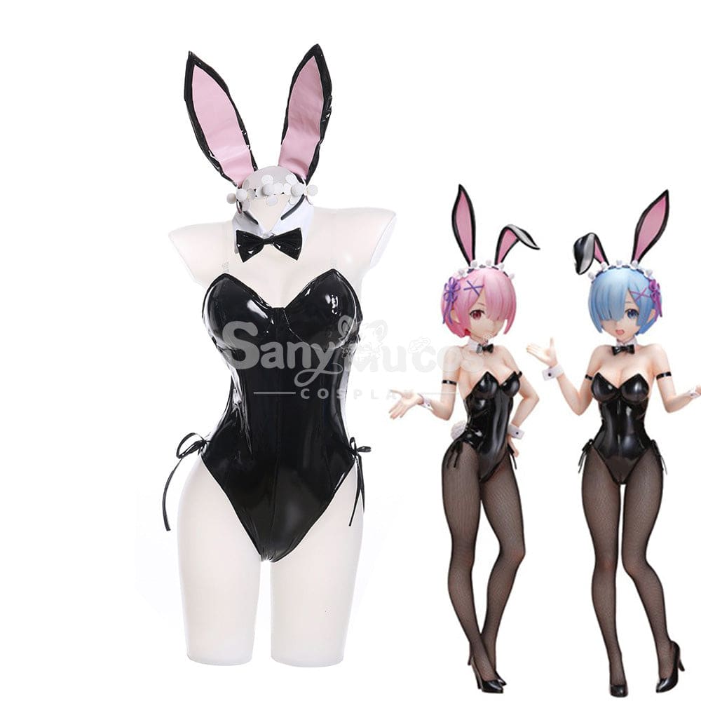 Anime Re Zero Cosplay Bunny Girl Ram/Rem Costume Costumes