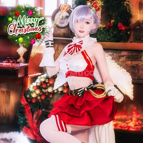 Anime Re Zero Cosplay Ram/Rem Christmas Costume Costumes