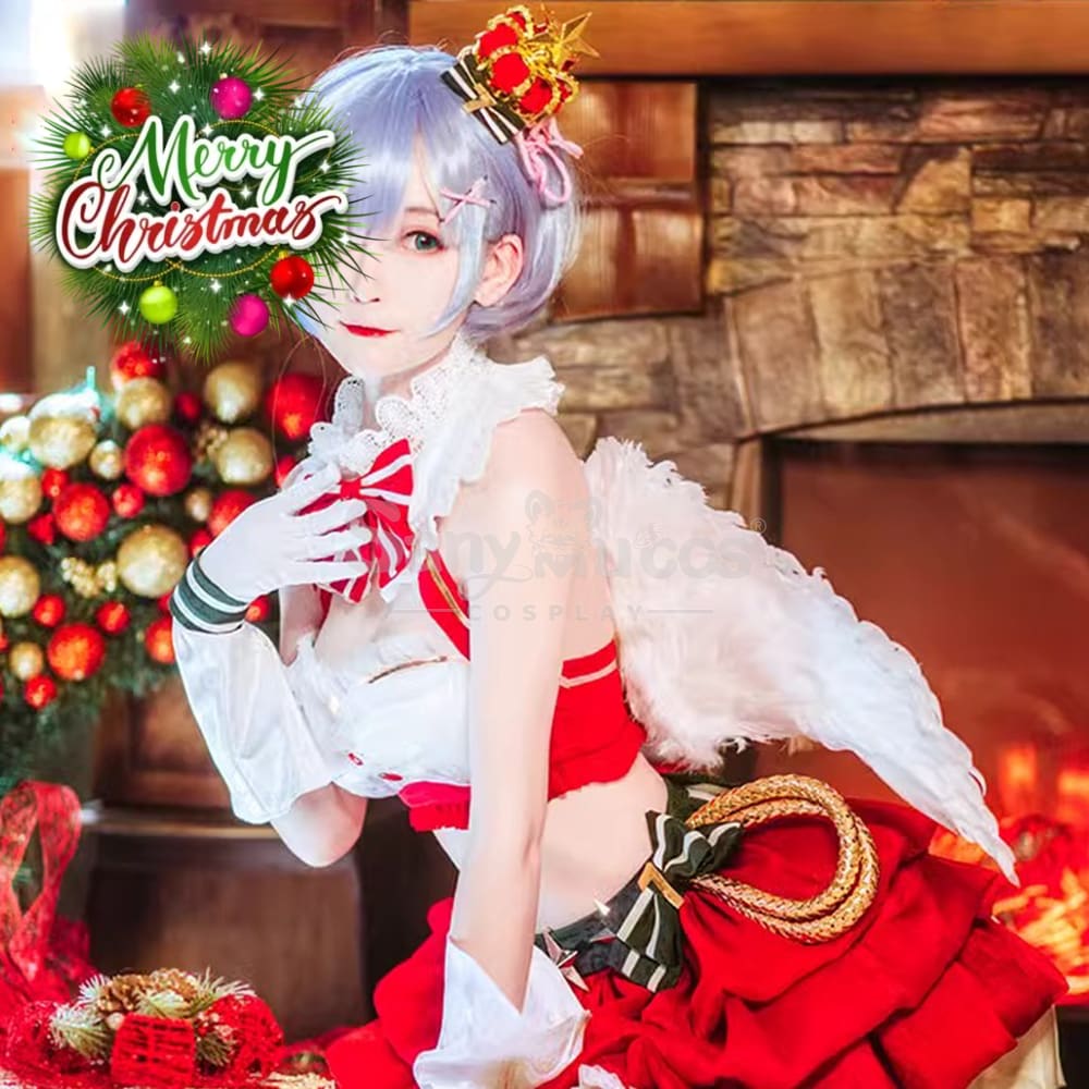 Anime Re Zero Cosplay Ram/Rem Christmas Costume Costumes