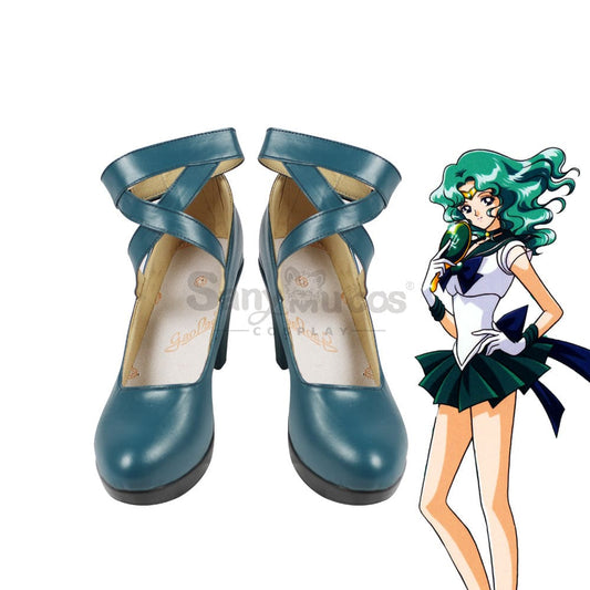 Anime Sailor Moon Cosplay Neptune Michiru Kaiou Shoes Boots 1000