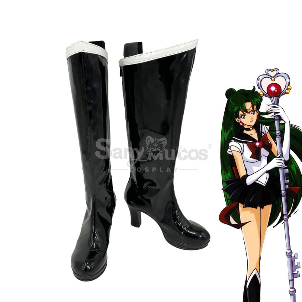 Anime Sailor Moon Cosplay Pluto Setsuna Meiou Shoes Boots