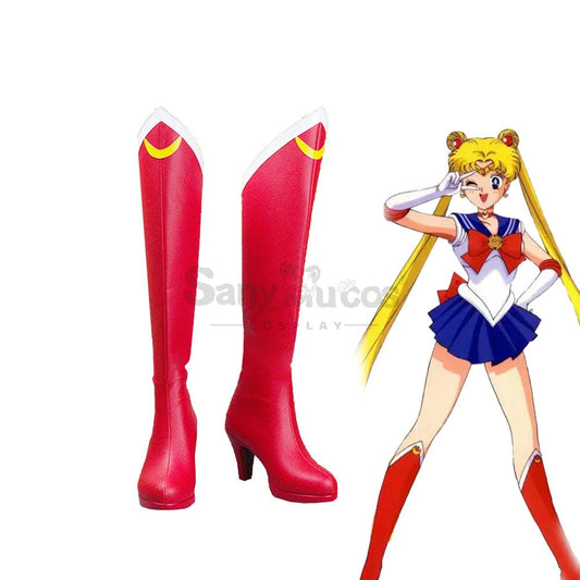 Anime Sailor Moon Cosplay Usagi Tsukino Shoes Boots 1000