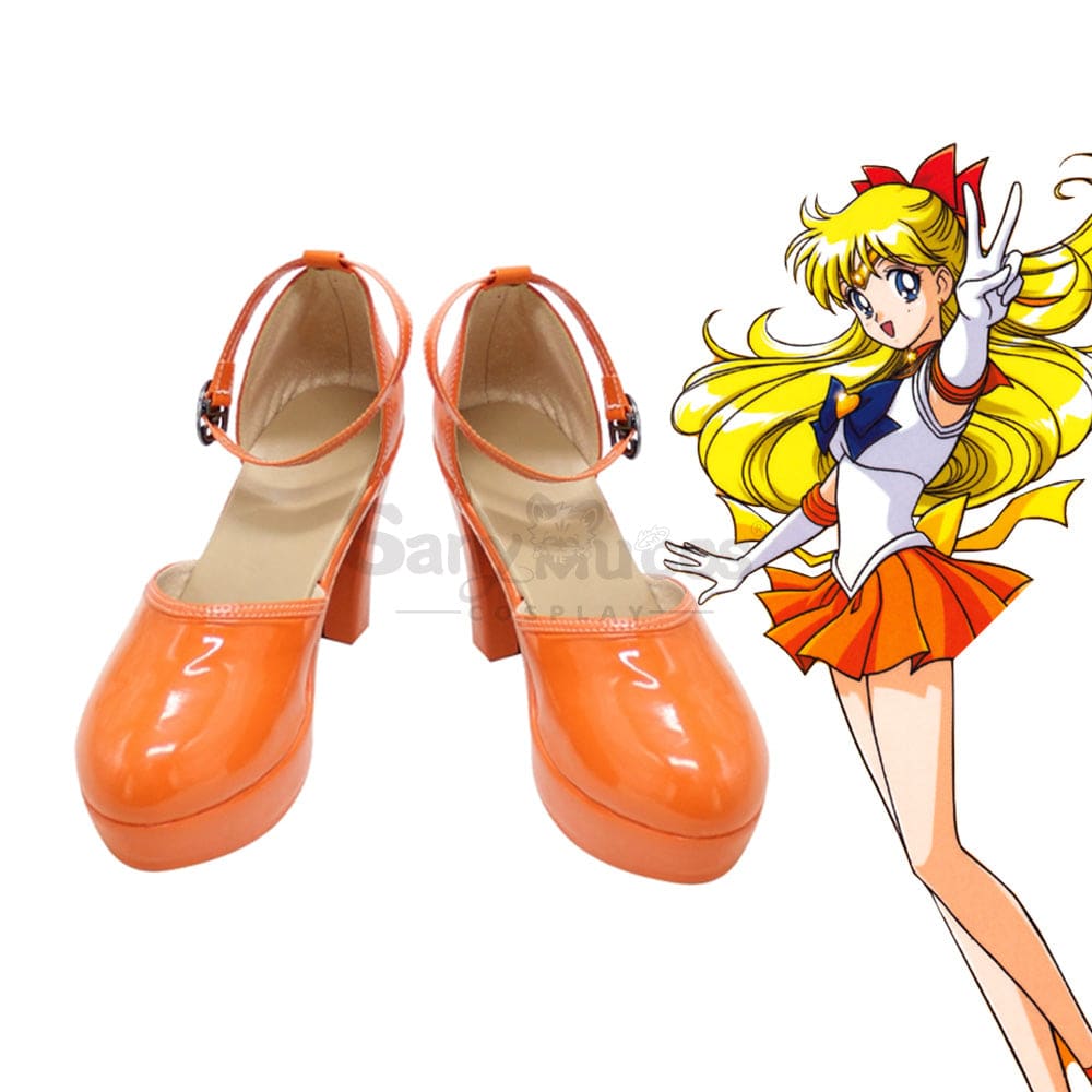 Anime Sailor Moon Cosplay Venus Minako Aino Shoes Boots