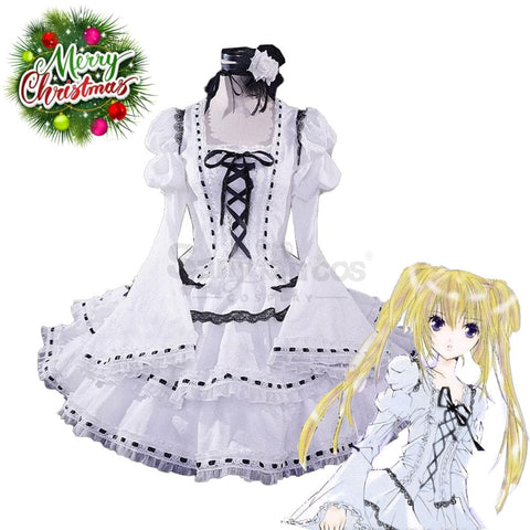 Anime Shugo Chara! Cosplay Tsukiyomi Utau White Costume Costumes