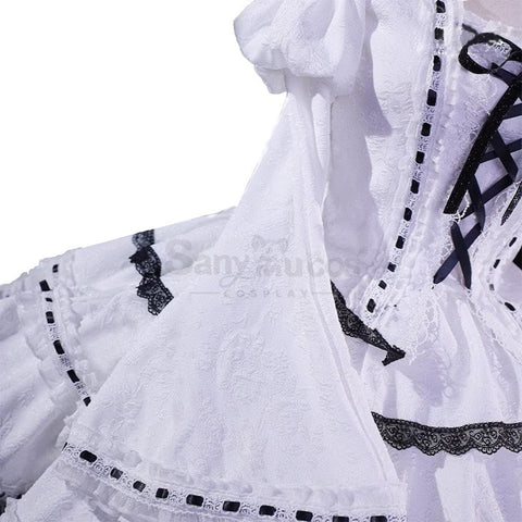 Anime Shugo Chara! Cosplay Tsukiyomi Utau White Costume Costumes