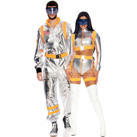 【In Stock】Carnival Cosplay Adult Space Astronaut Stage Performance Jumpsuit Cosplay Costume