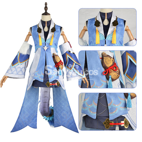 【In Stock】Game Honkai: Star Rail Cosplay Xianzhou Alliance Bailu Cosplay Costume