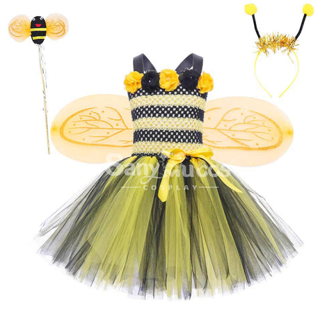 【In Stock】Halloween Cosplay Bee Cosplay Costume Kid Size