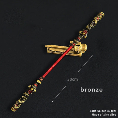 【In Stock】Game Black Myth Wukong Cosplay Ruyi Golden Hoop Props 22Cm And 30Cm / #3 Prop