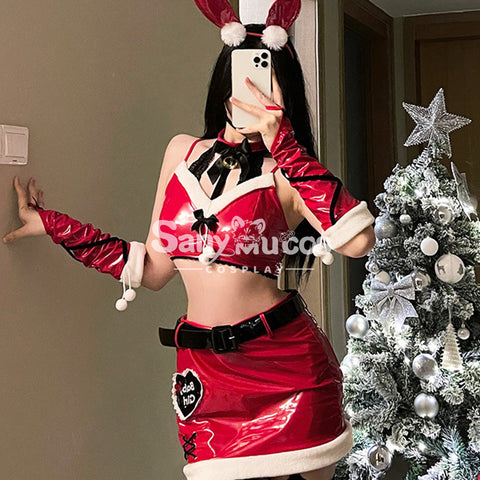 【In Stock】Christmas Cosplay Patent Leather Bunny Girl Suit Costume Costumes