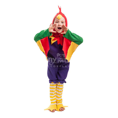 【In Stock】Carnival Cosplay Children's Cute Colorful Chick Masquerade Performance Cosplay Costume
