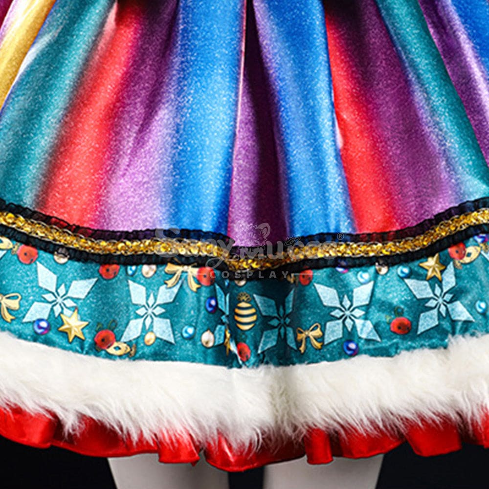 Christmas Star Sparkling Suspender Skirt Outfit New Year’s Costume Cosplay Costumes