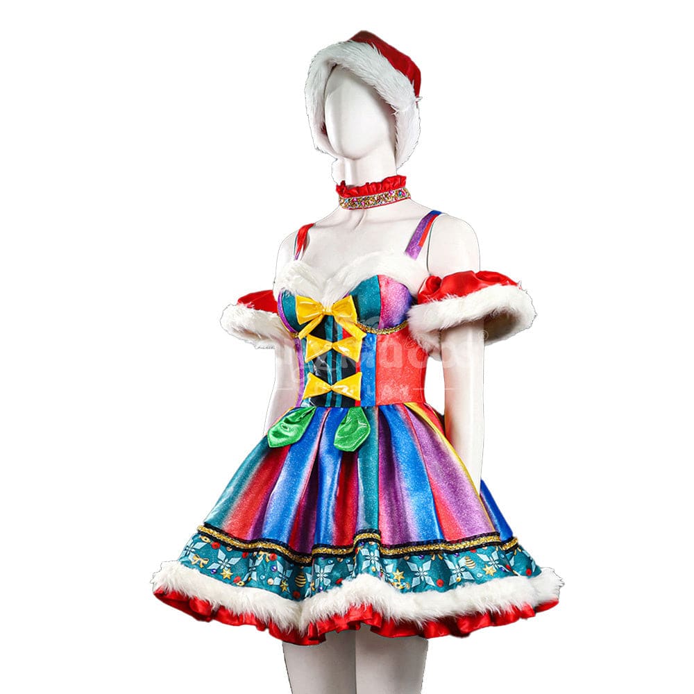 Christmas Star Sparkling Suspender Skirt Outfit New Year’s Costume Cosplay Costumes