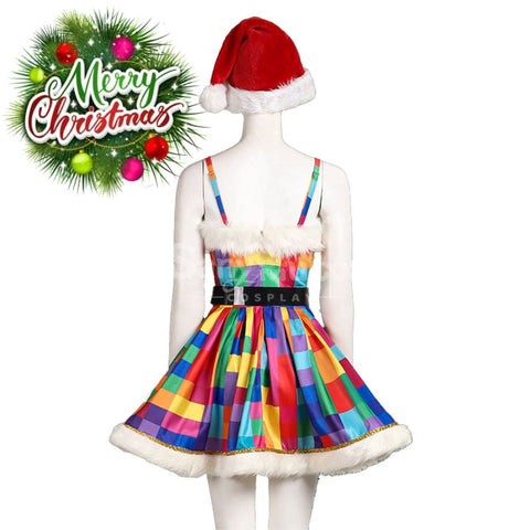 Christmas Star Sparkling Suspender Skirt Outfit New Year’s Costume Cosplay Costumes