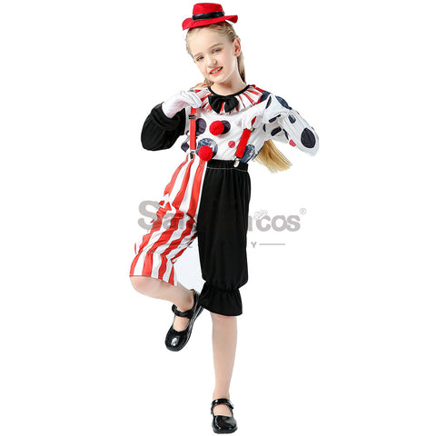 【In Stock】Halloween Cosplay Clown Cosplay Costume Kid Size