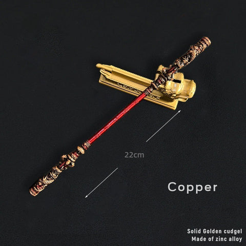 【In Stock】Game Black Myth Wukong Cosplay Ruyi Golden Hoop Props 22Cm And 30Cm / #3 Prop