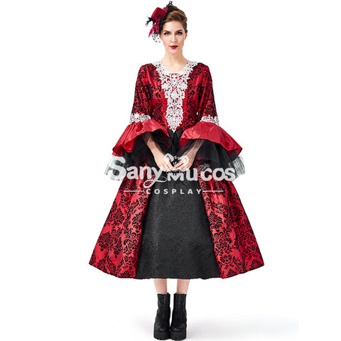 【In Stock】Halloween Cosplay Palace Style Dress Cosplay Costume Bat Vampire