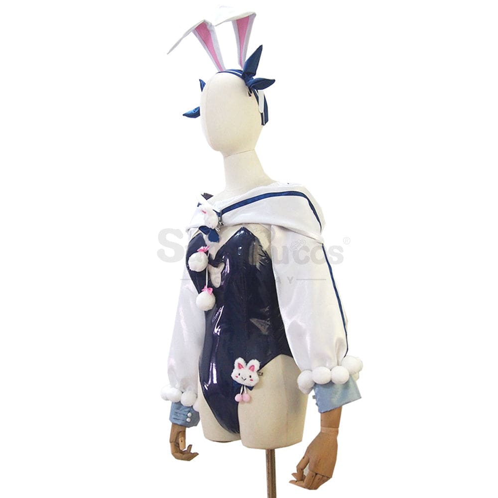 【Custom-Tailor】Game Azur Lane Cosplay Bunny Girl Uss Laffey Costume Swimsuit Costumes