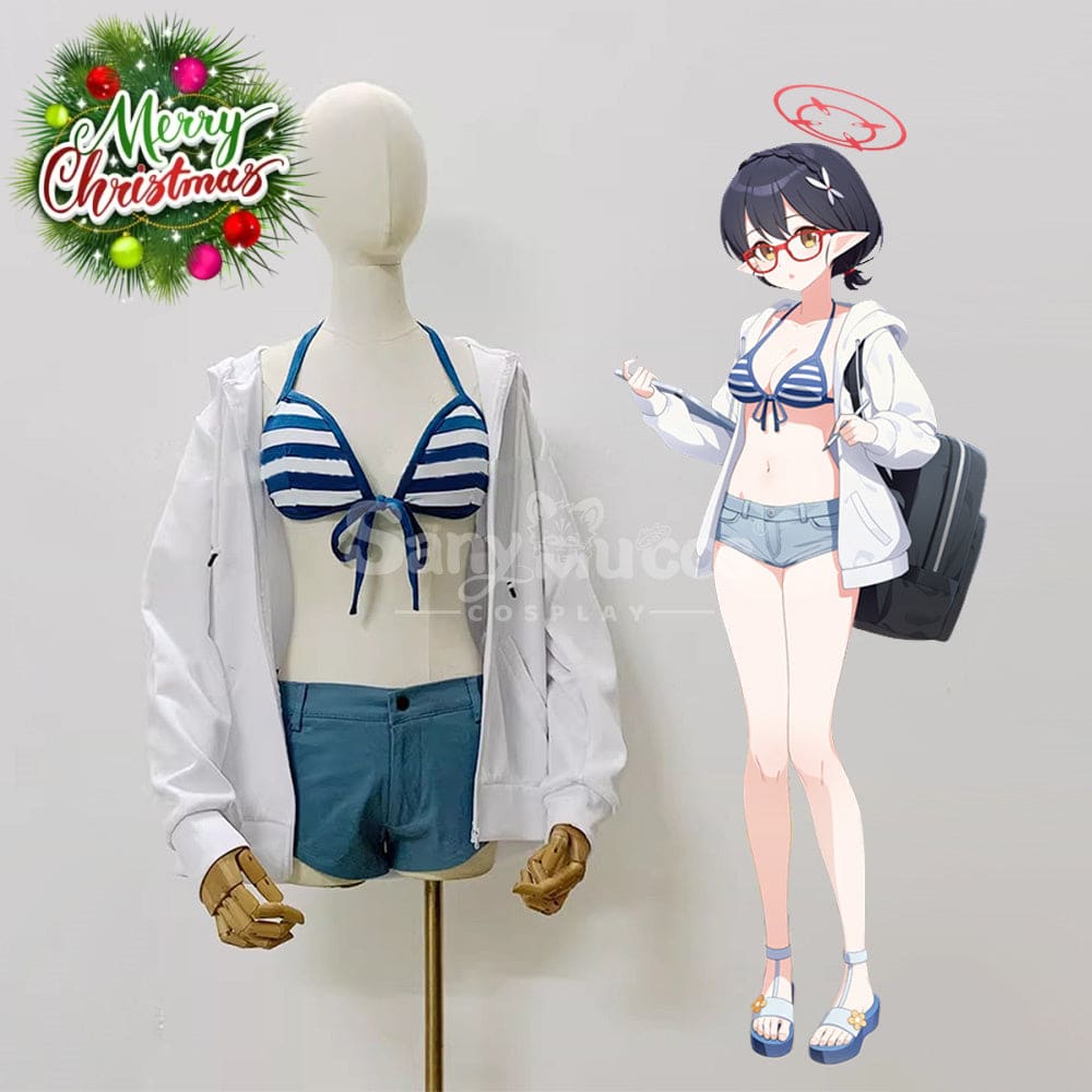 【Custom-Tailor】Game Blue Archive Cosplay Bikini Swimsuit Okusora Ayane Costume Costumes