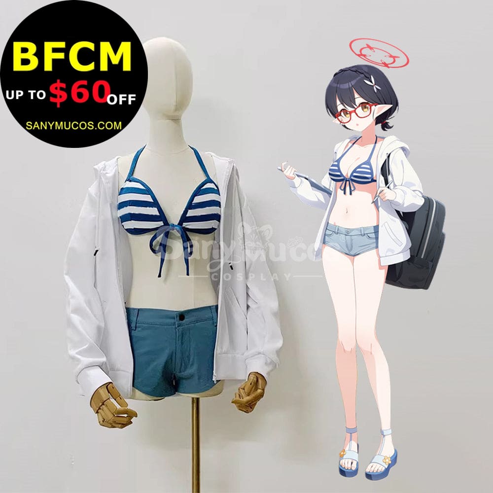 【Custom-Tailor】Game Blue Archive Cosplay Bikini Swimsuit Okusora Ayane Costume Costumes
