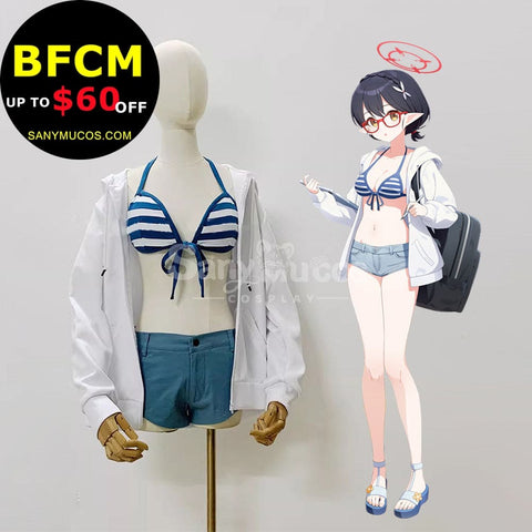【Custom-Tailor】Game Blue Archive Cosplay Bikini Swimsuit Okusora Ayane Costume Costumes