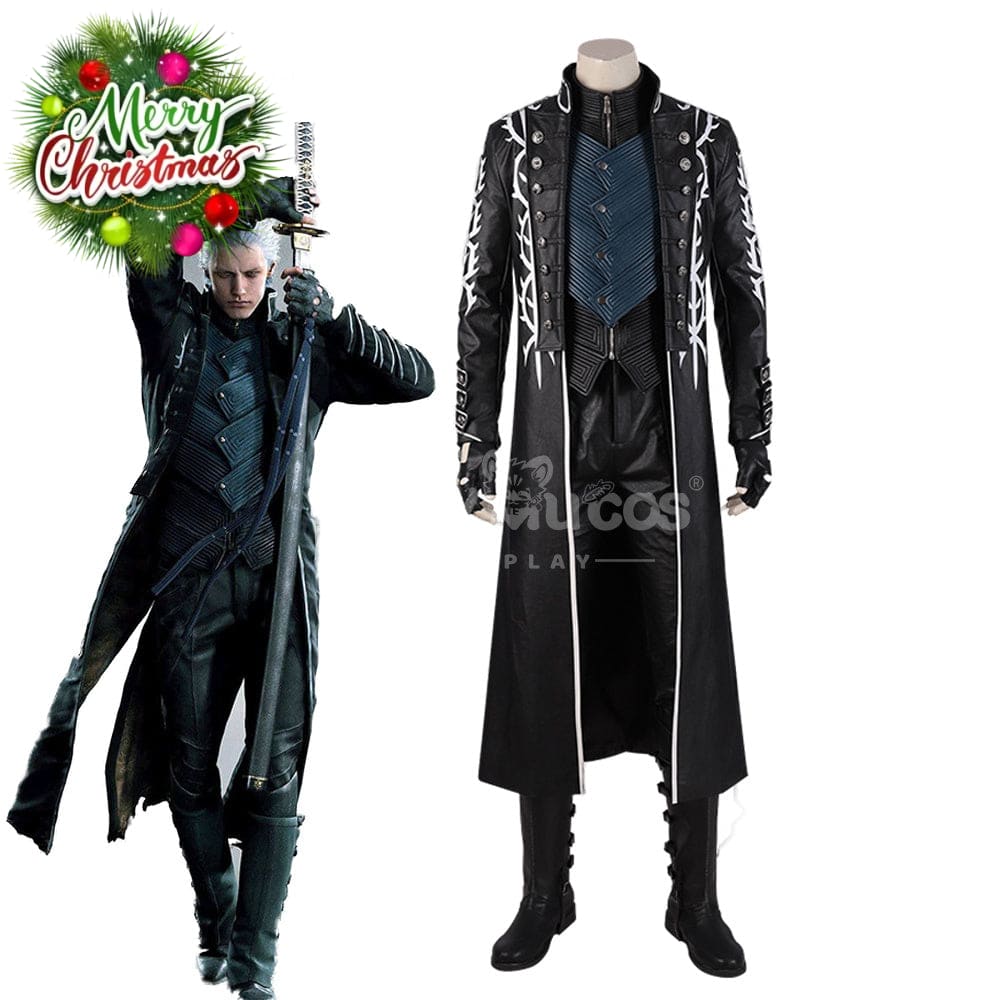 【Custom-Tailor】Game Devil May Cry 5 Cosplay Vergil Cosplay Costume Premium Edition Cosplay Costumes