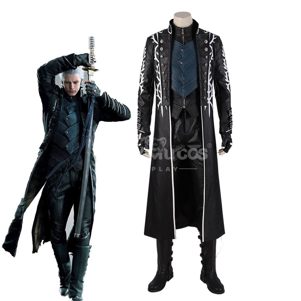 【Custom-Tailor】Game Devil May Cry 5 Cosplay Vergil Cosplay Costume Premium Edition Cosplay Costumes