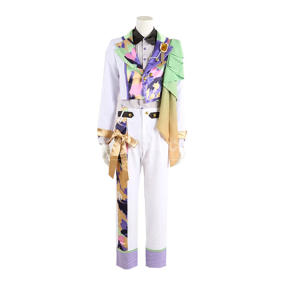 【Custom-Tailor】Game Ensemble Stars Cosplay 8Th Anniversary Costume Green & Yellow / Xs Male Costumes