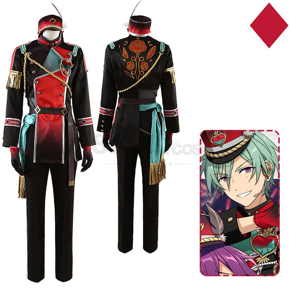 【Custom-Tailor】Game Ensemble Stars Cosplay Alkaloid Playing Cards Costume Tatsumi Kazehaya / Xs