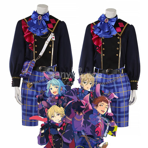 【Custom-Tailor】Game Ensemble Stars Cosplay Black Bunny Ra*Bits Costume Costumes