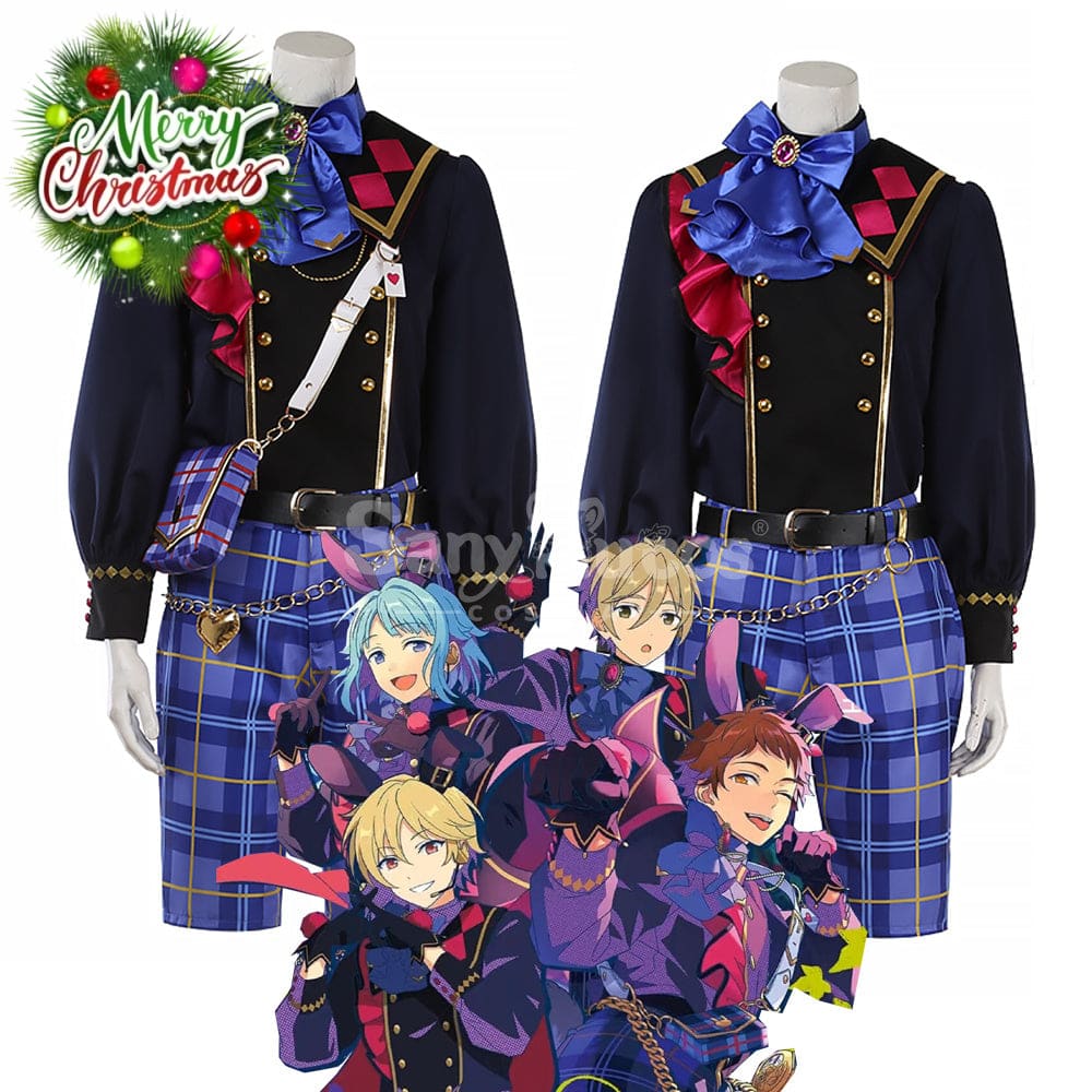 【Custom-Tailor】Game Ensemble Stars Cosplay Black Bunny Ra*Bits Costume Costumes