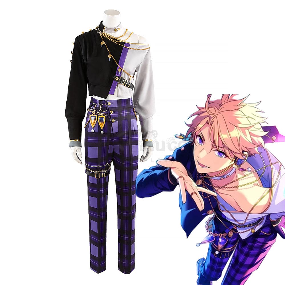 【Custom-Tailor】Game Ensemble Stars Cosplay Black Panther Scent Arashi Narukami Costume Costumes