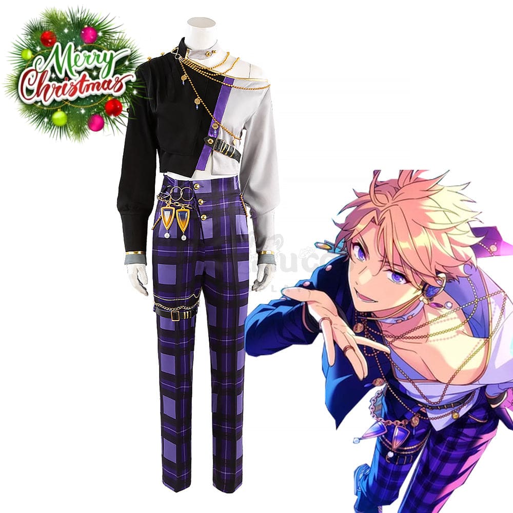 【Custom-Tailor】Game Ensemble Stars Cosplay Black Panther Scent Arashi Narukami Costume Costumes