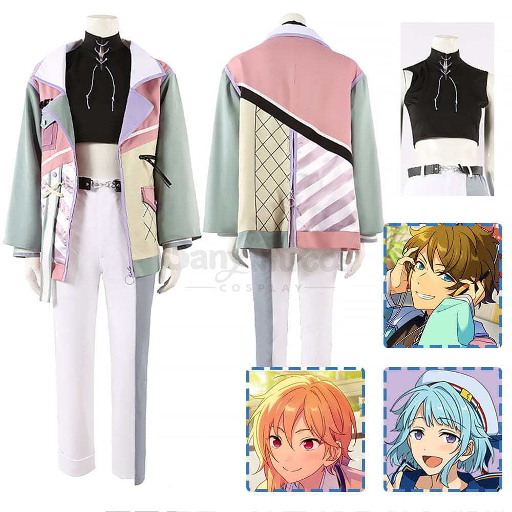 【Custom-Tailor】Game Ensemble Stars Cosplay Whimsical City Rider Costume Midori Takamine /