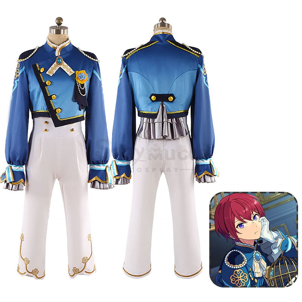 【Custom-Tailor】Game Ensemble Stars Cosplay White Headdress Costume Tsukasa Suou (Full Set) / Xs