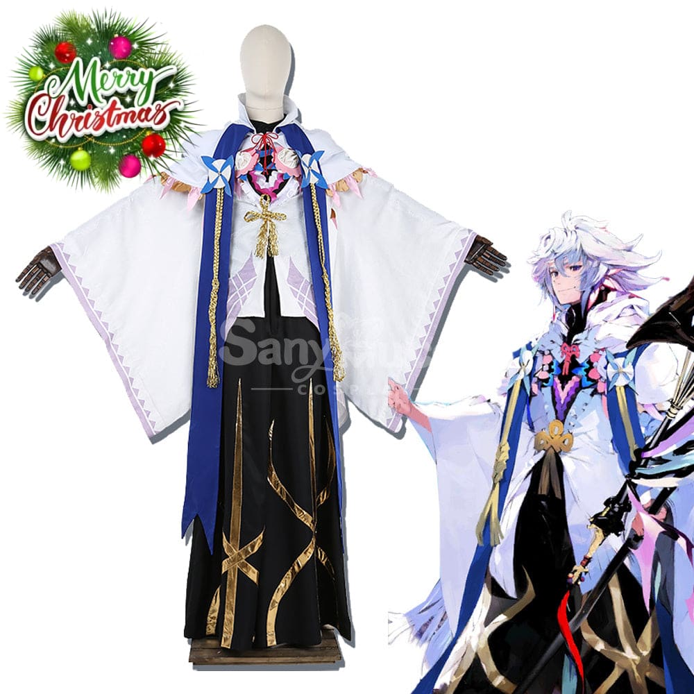 【Custom-Tailor】Game Fate Grand Order Cosplay Merlin Stage 3 Costume Costumes