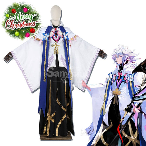 【Custom-Tailor】Game Fate Grand Order Cosplay Merlin Stage 3 Costume Costumes