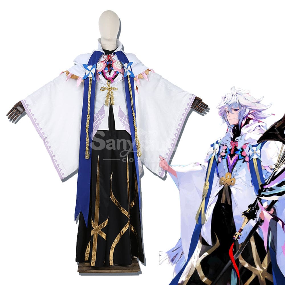 【Custom-Tailor】Game Fate Grand Order Cosplay Merlin Stage 3 Costume Costumes