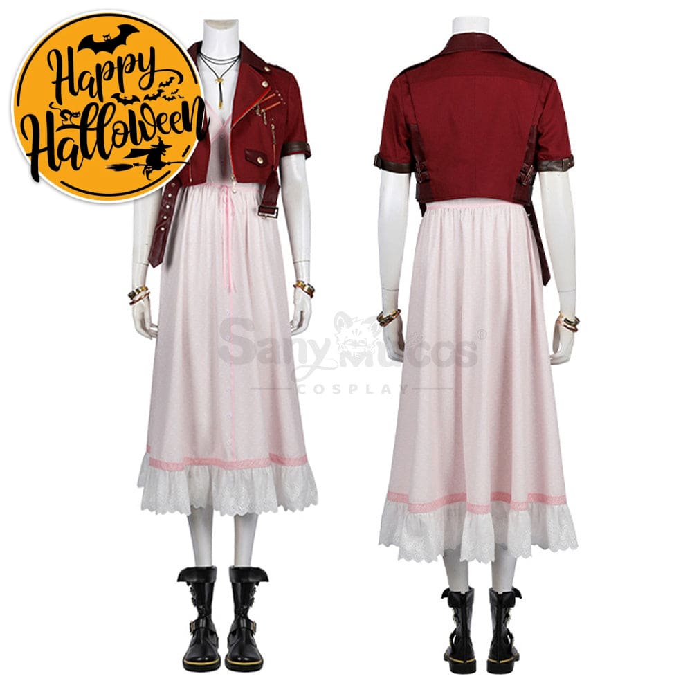 【Custom-Tailor】Game Final Fantasy Vii Cosplay Aerith Gainsborough Costume Costumes